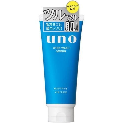 日本资生堂 Uno 男士控油清爽磨砂洁面乳（130g） 控油保湿 